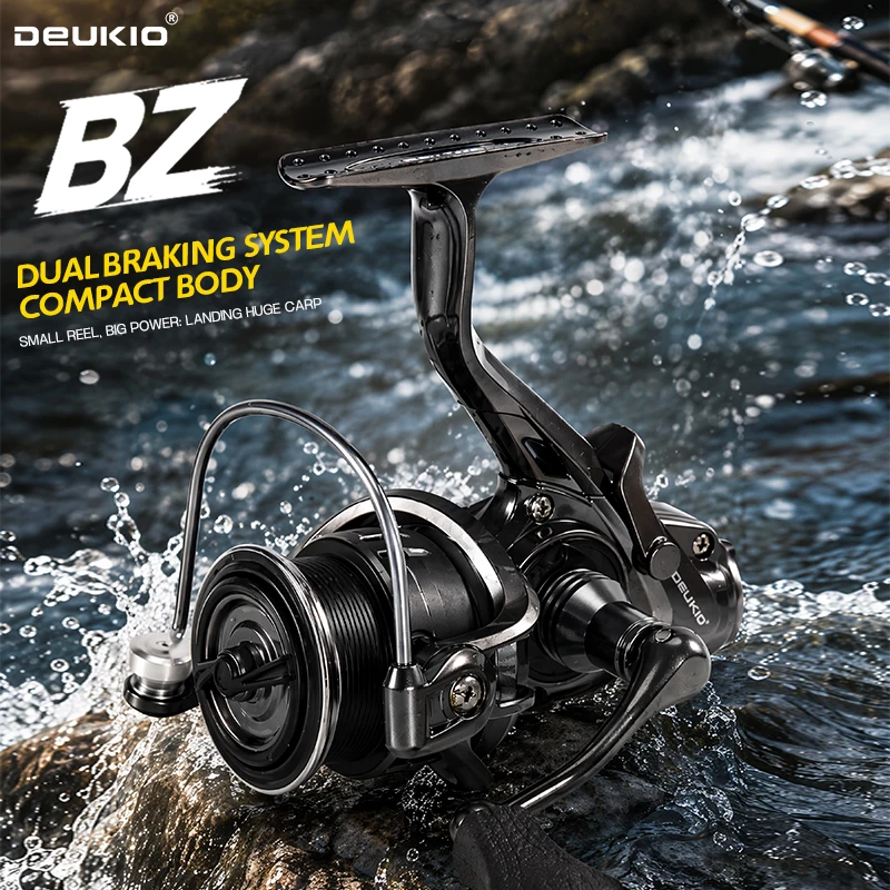Ice Fishing Reel - DEUKIO 컴팩트 스피닝 릴 듀얼 브레이크