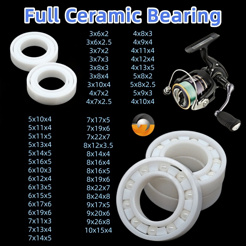 1개 MR84CE 4x8x3mm 풀 지르코니아 세라믹  - Fly Reel 리뷰 및 가격