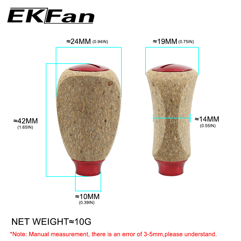 EKFan 1PC 42mm 코르크 나무 스피닝 베이트캐 - Reel Drag Knob 리뷰 및 가격